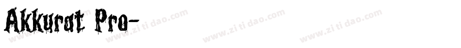 Akkurat Pro字体转换
